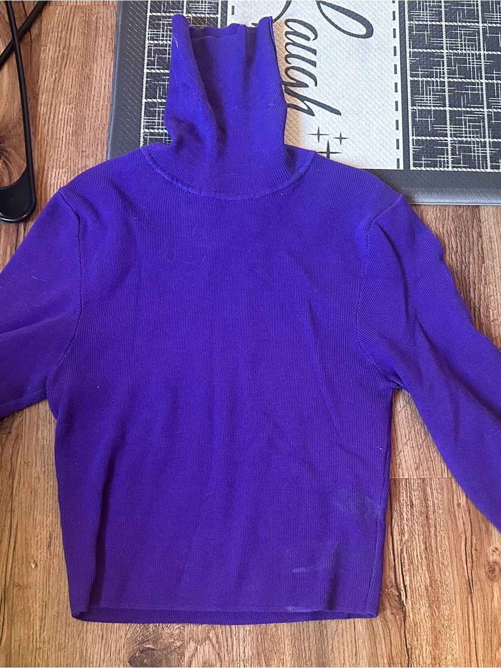 Zara Purple Turtleneck Sweater